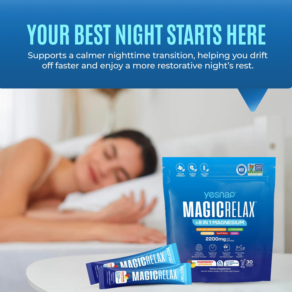 Yesnap MAGICRELAX Calming Sparking Mix with 8-in-1 Magnesium