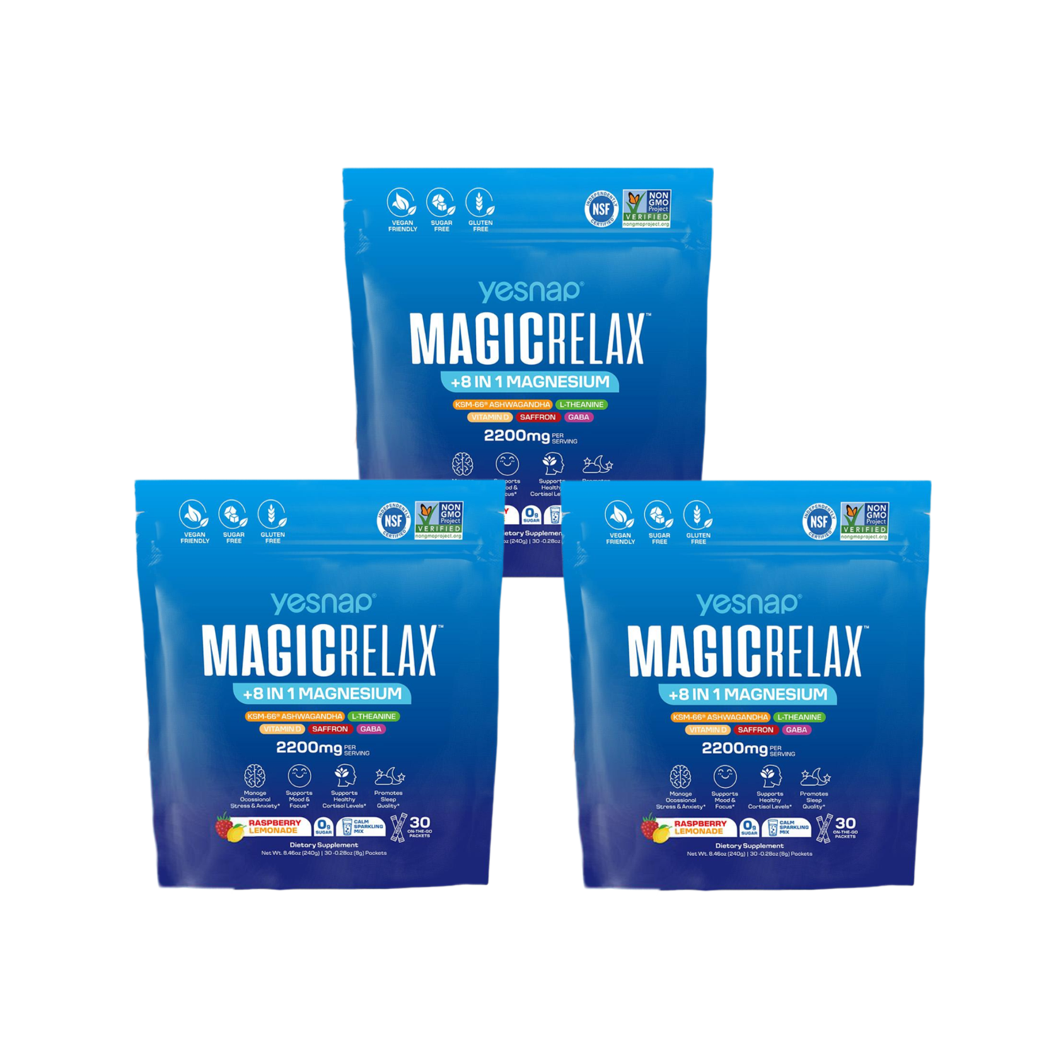 Yesnap MAGICRELAX Calming Sparking Mix with 8-in-1 Magnesium