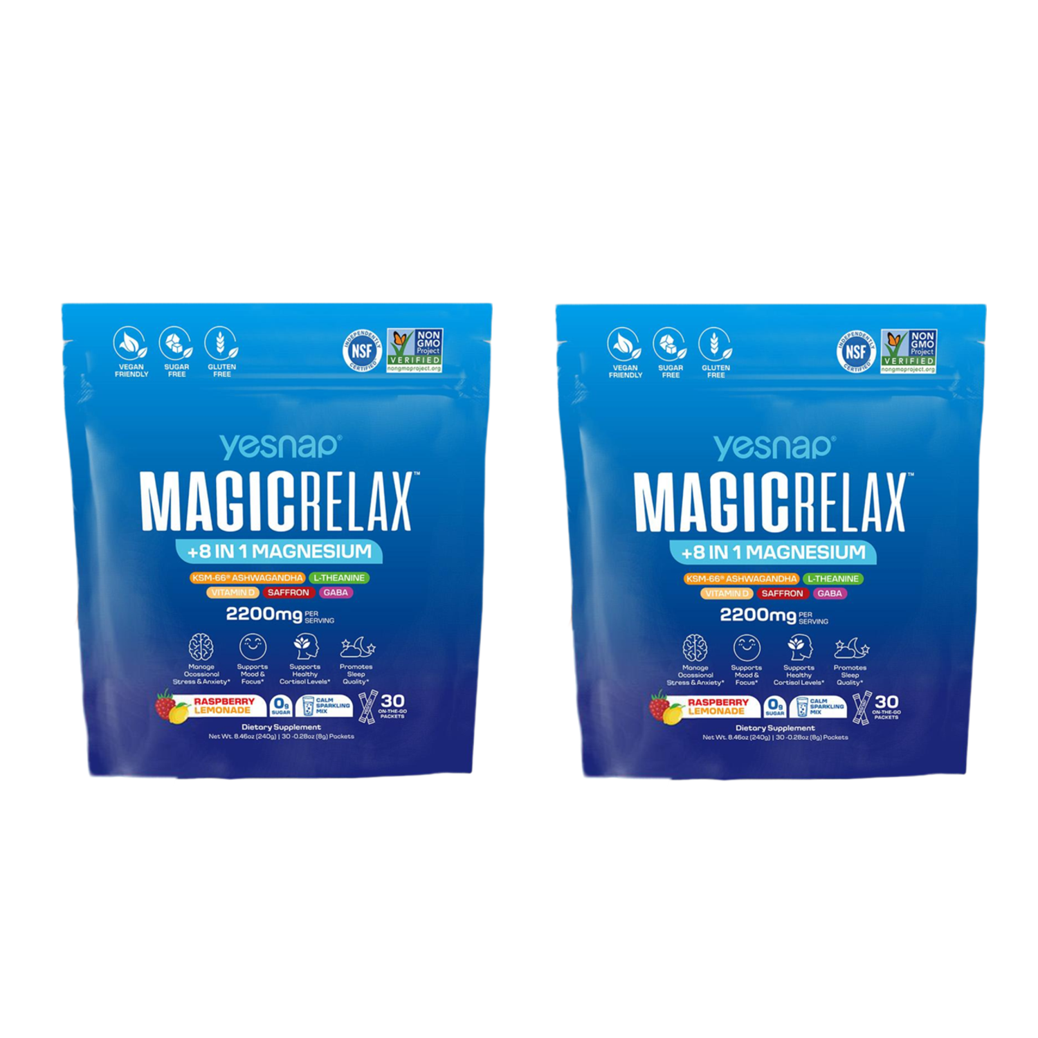 Yesnap MAGICRELAX Calming Sparking Mix with 8-in-1 Magnesium