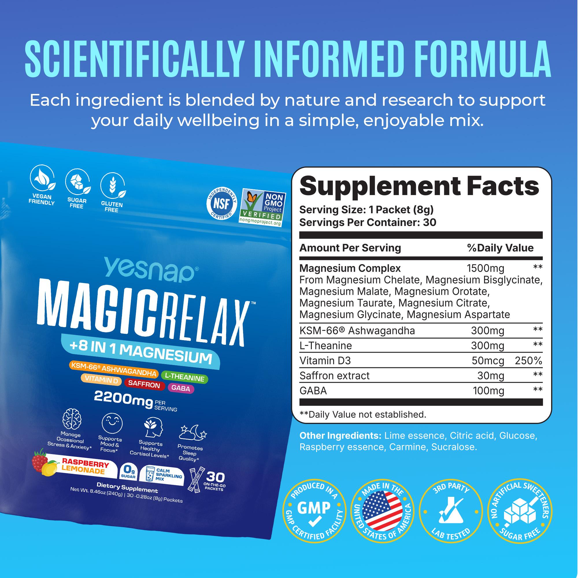 Yesnap MagicRelax™ 8-in-1 Magnesium Curve Lift: Natural Breast Firming & Perkiness Support