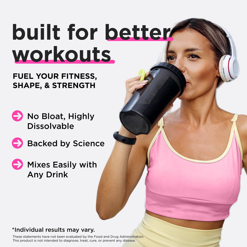YESNAP PeachPout Creatine for Women, 5g Creatine Monohydrate + 5g Collagen Powder, Myo-Inositol & BCAA, MACA, Hyaluronic Acid, Delicious Peach Flavor, 30 Packets, All-in-One Women Wellness Supplement