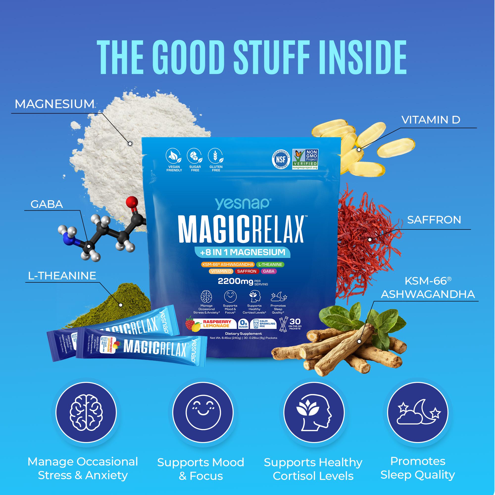 Yesnap MagicRelax™ 8-in-1 Magnesium Curve Lift: Natural Breast Firming & Perkiness Support