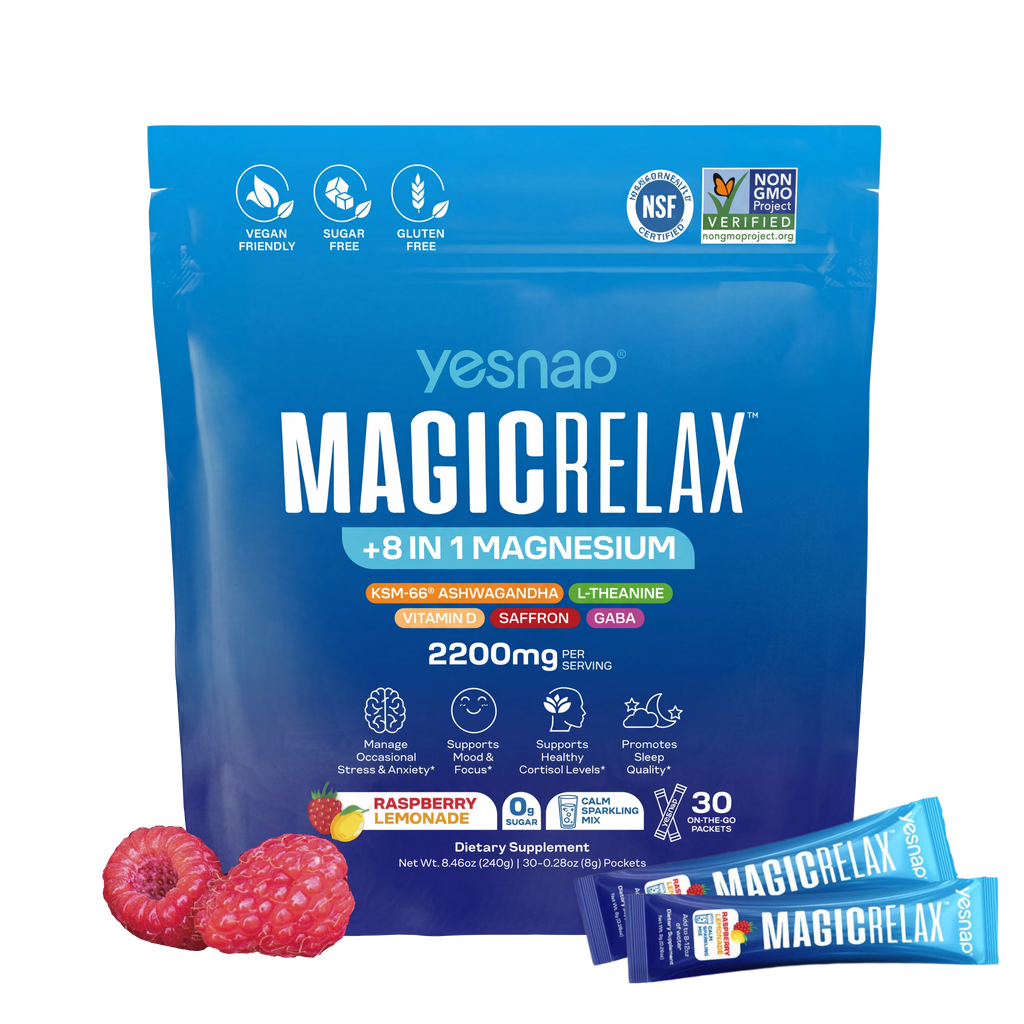 Yesnap MagicRelax™: 8-in-1 Magnesium Glute Muscle Recovery & Nighttime Calm Support (30 packets)